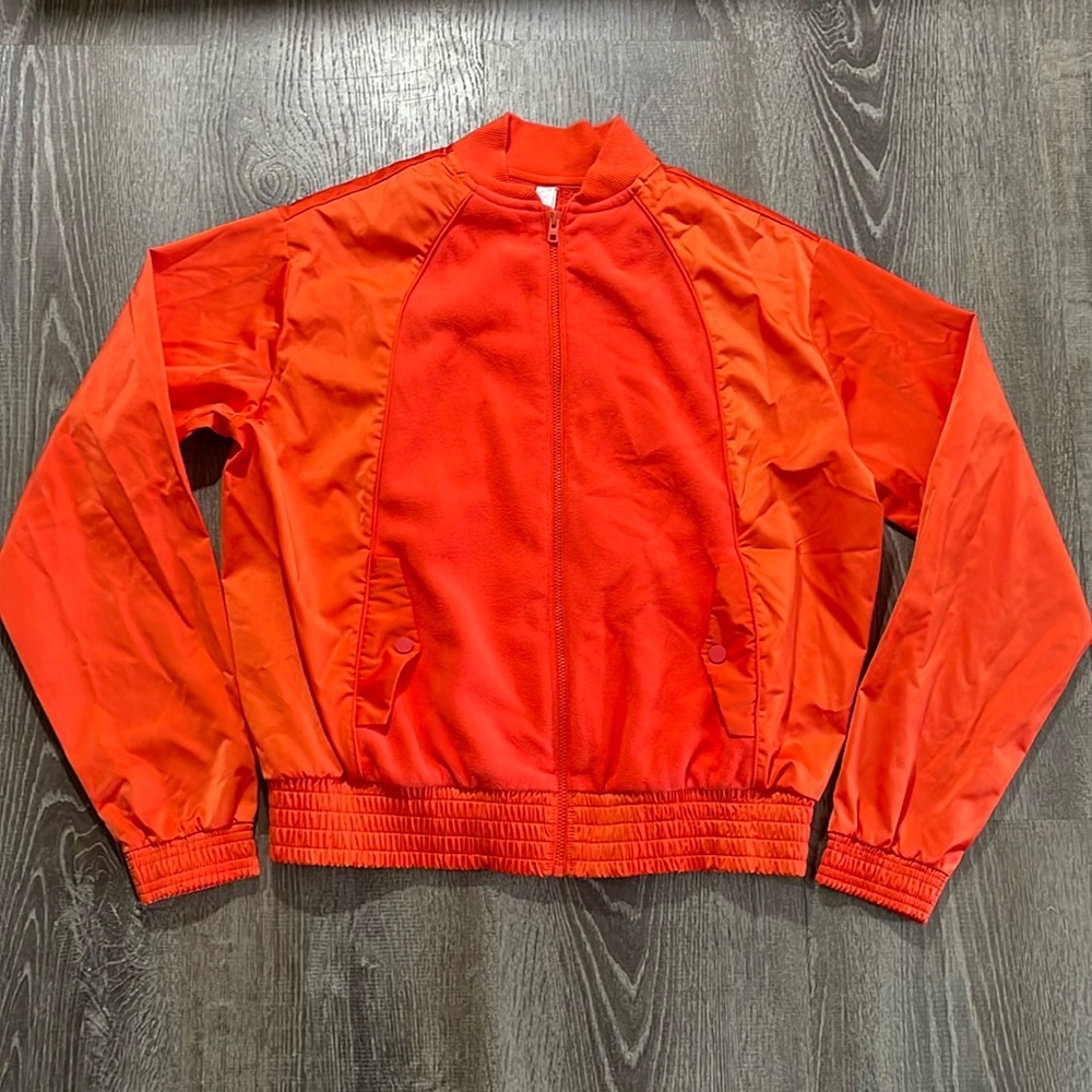 Athleta Women’s Jacket Zion Microfleece Zip Unlined Lightweight Bomber Size XXS